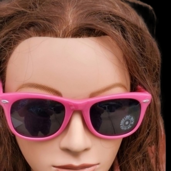 Vintage Barbie Pink Wayfarer Sunglasses Retro 80s 90s Mod Glam UV NEW main image 6